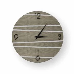 Horloge Murale Moderne En Bois Marzio, Fabriquée En Italie