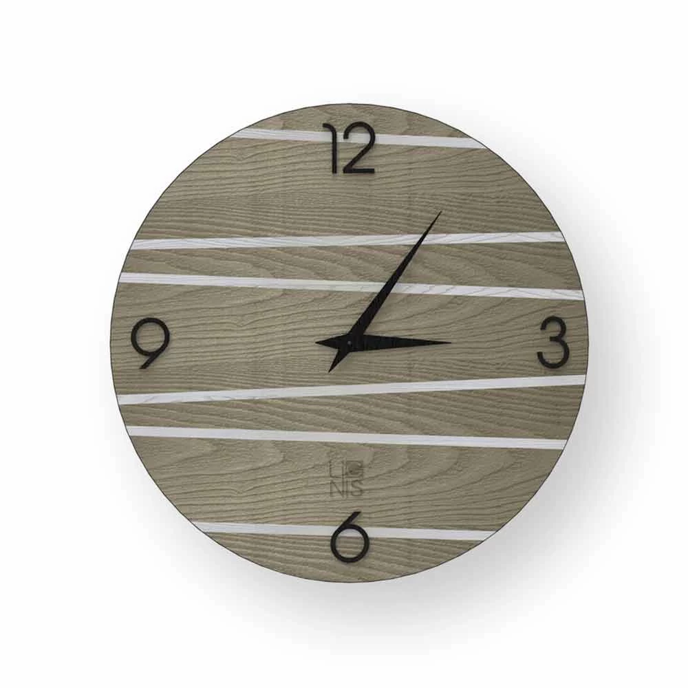 Horloge Murale Moderne En Bois Marzio, Fabriquée En Italie 3 Horloge Murale Moderne En Bois Marzio, Fabriquée En Italie