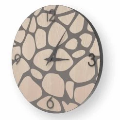 Horloge Murale Moderne En Bois Morolo, Produite En Italie -Décoration D'intérieur orologio da parete moderno morolo in legno prodotto in italia 1