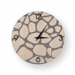 Horloge Murale Moderne En Bois Morolo, Produite En Italie -Décoration D'intérieur orologio da parete moderno morolo in legno prodotto in italia