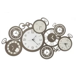 Horloge Murale Horizontale 8 Cadrans Différents Styles Et Couleurs - Muvio