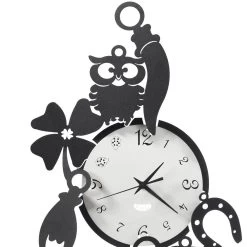 Horloge Murale Design Ronde En Fer Avec Décorations Fortuna - Tibio -Décoration D'intérieur orologio da parete rotondo in ferro design con decori fortuna tibio 3