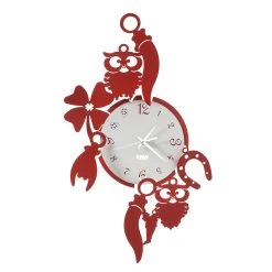 Horloge Murale Design Ronde En Fer Avec Décorations Fortuna - Tibio -Décoration D'intérieur orologio da parete rotondo in ferro design con decori fortuna tibio 4