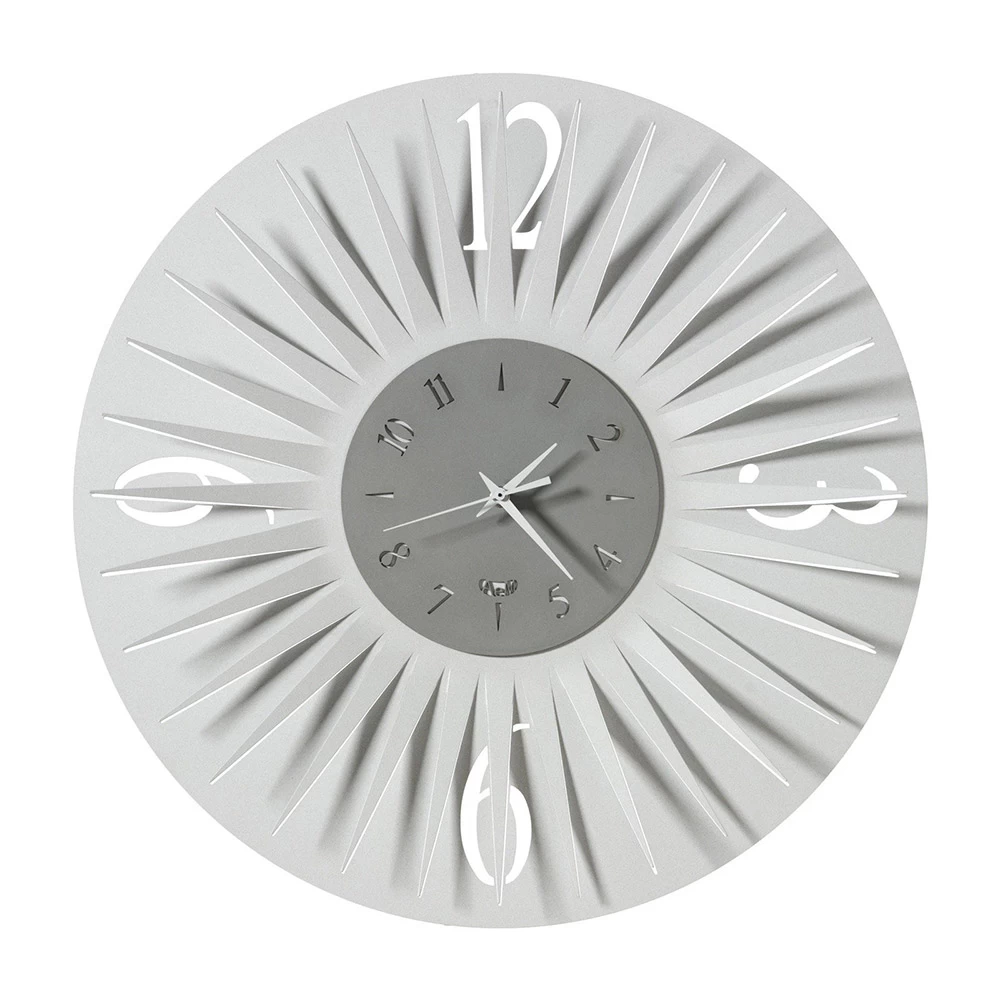 Horloge Murale Ronde En Fer Design Tridimensionnel 2 Couleurs - Heco 5 Horloge Murale Ronde En Fer Design Tridimensionnel 2 Couleurs - Heco – Image 3