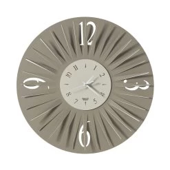 Horloge Murale Ronde En Fer Design Tridimensionnel 2 Couleurs - Heco