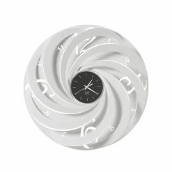 Horloge Murale Ronde En Fer Made In Italy Design - Salomone -Décoration D'intérieur orologio da parete rotondo in ferro di design made in italy salomone 4