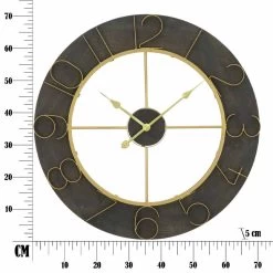 Horloge Murale Ronde Diamètre 70 Cm Design Moderne En Fer Et MDF - Tonia -Décoration D'intérieur orologio da parete tondo diametro 70 cm design moderno in ferro e mdf tonia 7