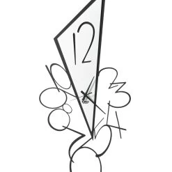 Horloge Murale Triangulaire En Fer Fabriquée En Italie 2 Tailles - Noir 23 Horloge Murale Triangulaire En Fer Fabriquée En Italie 2 Tailles - Noir -Décoration D'intérieur orologio da parete triangolare in ferro design moderno 2 misure nerope 10