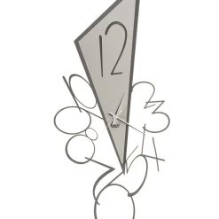 Horloge Murale Triangulaire En Fer Fabriquée En Italie 2 Tailles - Noir 21 Horloge Murale Triangulaire En Fer Fabriquée En Italie 2 Tailles - Noir -Décoration D'intérieur orologio da parete triangolare in ferro design moderno 2 misure nerope 8