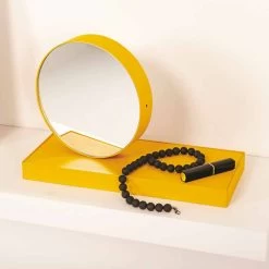 Horloge De Table Pivotante Avec Miroir En Acier Made In Italy - Meritorious -Décoration D'intérieur orologio da tavolo girevole con specchio in acciaio made in italy benemerito 4