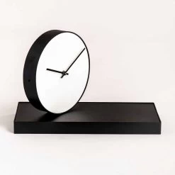Horloge De Table Pivotante Avec Miroir En Acier Made In Italy - Meritorious -Décoration D'intérieur orologio da tavolo girevole con specchio in acciaio made in italy benemerito 6