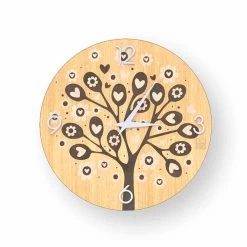 Horloge Murale Design Moderne Tree Of Heart En Bois 10 Horloge Murale Design Moderne Tree Of Heart En Bois -Décoration D'intérieur orologio design da muro tree of heart in legno made in italy 2