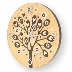 Horloge Murale Design Moderne Tree Of Heart En Bois 11 Horloge Murale Design Moderne Tree Of Heart En Bois -Décoration D'intérieur orologio design da muro tree of heart in legno made in italy 3