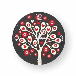 Horloge Murale Design Moderne Tree Of Heart En Bois 12 Horloge Murale Design Moderne Tree Of Heart En Bois -Décoration D'intérieur orologio design da muro tree of heart in legno made in italy 4