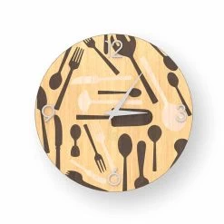 Horloge Murale Ispra En Bois Produite En Italie -Décoration D'intérieur orologio design da parete ispra in legno made in italy 2