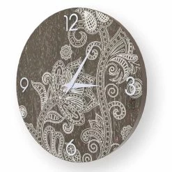 Horloge Murale Ronde Design Moderne En Bois Meolo, Fabriquée En Italie -Décoration D'intérieur orologio di design da parete in legno meolo made in italy 3
