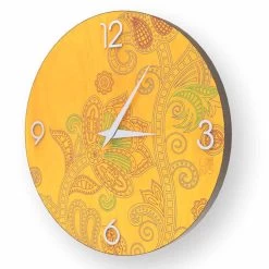 Horloge Murale Ronde Design Moderne En Bois Meolo, Fabriquée En Italie -Décoration D'intérieur orologio di design da parete in legno meolo made in italy 5