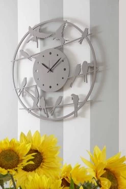 Grande Horloge Murale Design Moderne En Bois Rond Coloré - Oiseaux 11 Grande Horloge Murale Design Moderne En Bois Rond Coloré - Oiseaux -Décoration D'intérieur orologio grande da parete design moderno in legno colorato rotondo uccelli 4