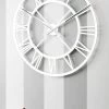 Grande Horloge Murale Shabby Chic En Bois Design Vintage - Arrigo -Décoration D'intérieur orologio grande da parete shabby in legno di design rotondo vintage arrigo 2