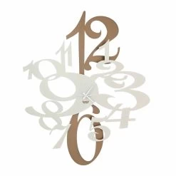 Horloge Murale En Fer Bicolore De Conception Made In Italy - Doraimon -Décoration D'intérieur orologio in ferro bicolore da parete di design made in italy doraimon 2