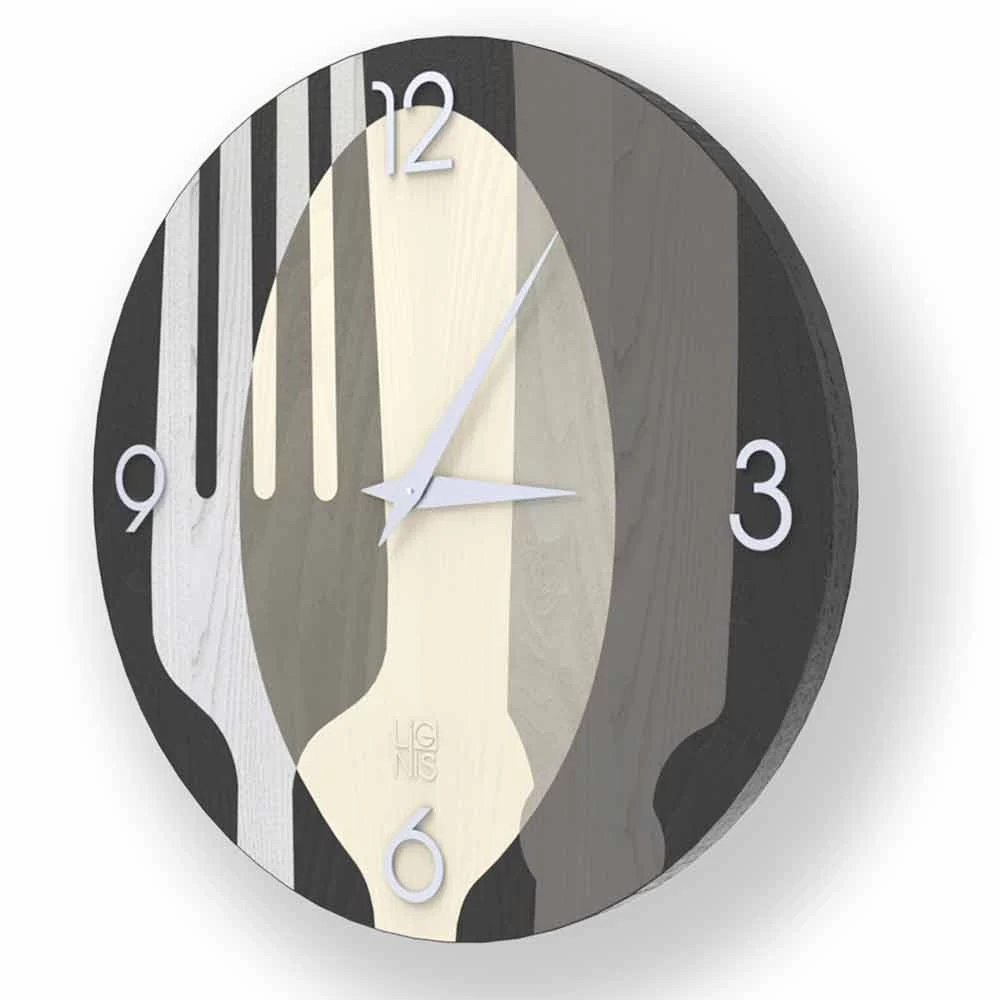 Horloge Murale Design Moderne Agra En Bois, Fabriquée En Italie 6 Horloge Murale Design Moderne Agra En Bois, Fabriquée En Italie – Image 4