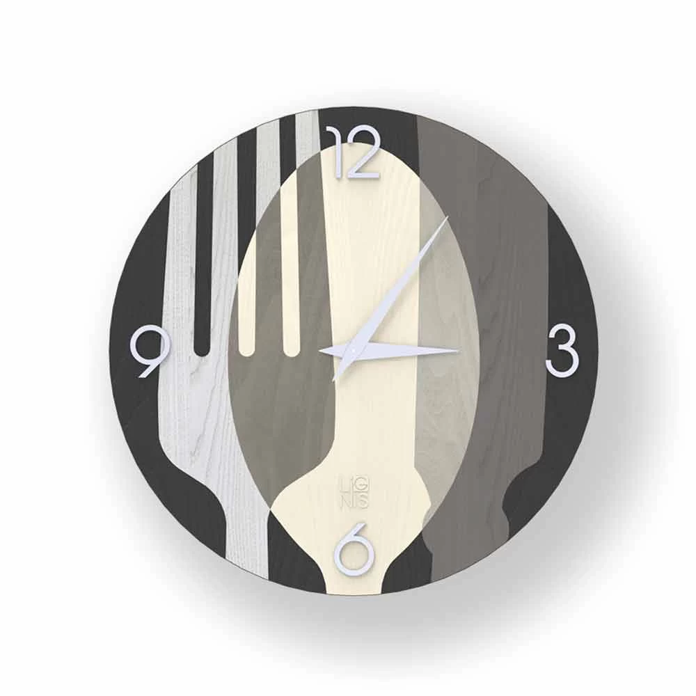 Horloge Murale Design Moderne Agra En Bois, Fabriquée En Italie 5 Horloge Murale Design Moderne Agra En Bois, Fabriquée En Italie – Image 3