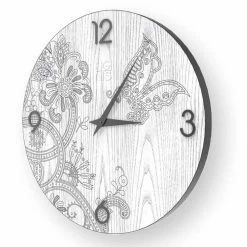 Décoration D'intérieur -Décoration D'intérieur orologio in legno ton a parete di design moderno 1