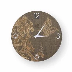 Horloge Murale Design Moderne En Bois Ton, Produite En Italie -Décoration D'intérieur orologio in legno ton a parete di design moderno 2