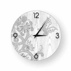 Horloge Murale Design Moderne En Bois Ton, Produite En Italie