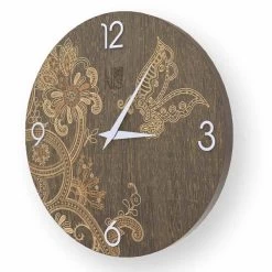 Horloge Murale Design Moderne En Bois Ton, Produite En Italie -Décoration D'intérieur orologio in legno ton a parete di design moderno 3