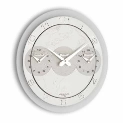 Horloge Murale Dininho Tris De Design Moderne, Fait En Italie