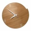 Horologe Murale Moderne Atrisanal En Bois Naturel Made In Italy – Cratere