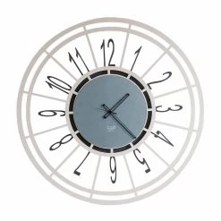 Horloge Murale Moderne En Noisetier Ou Noir Fabriqué En Italie - Topino