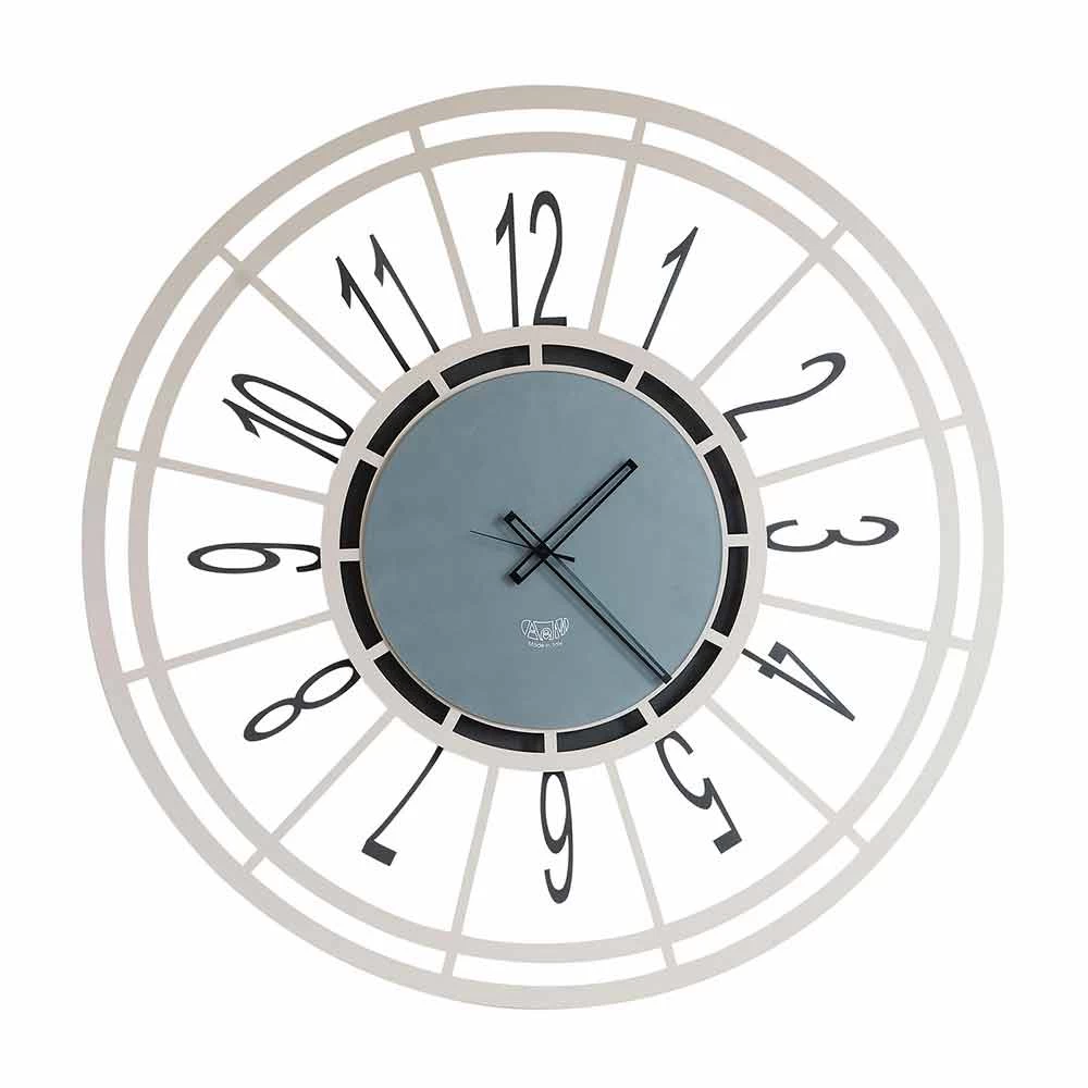 Horloge Murale Moderne En Noisetier Ou Noir Fabriqué En Italie - Topino 3 Horloge Murale Moderne En Noisetier Ou Noir Fabriqué En Italie - Topino