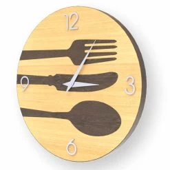 Horloge Murale Design Moderne Clivio Fabriquée En Italie -Décoration D'intérieur orologio moderno in legno da parete clivio fatto in italia 3