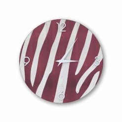 Horloge Murale Design Moderne En Bois De Sienne, Fabriquée En Italie 12 Horloge Murale Design Moderne En Bois De Sienne, Fabriquée En Italie -Décoration D'intérieur orologio moderno in legno da parete siena design made in italy 4