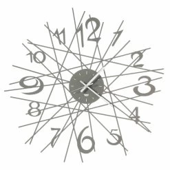 Horloge Murale Design Ronde En Fer Fabriquée En Italie - Kombo -Décoration D'intérieur orologio rotondo da parete di design in ferro made in italy kombo 2