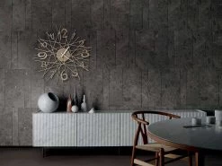 Horloge Murale Design Ronde En Fer Fabriquée En Italie - Kombo -Décoration D'intérieur orologio rotondo da parete di design in ferro made in italy kombo 5