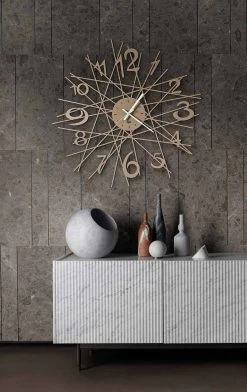 Horloge Murale Design Ronde En Fer Fabriquée En Italie - Kombo -Décoration D'intérieur orologio rotondo da parete di design in ferro made in italy kombo 6