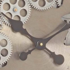 Horloge Murale Ronde En Acier Et Mdf Design Classique Homemotion - Tapisserie -Décoration D'intérieur orologio rotondo da parete in acciaio e mdf design classico homemotion arazzo 2