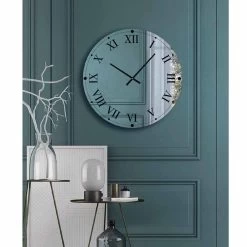 Horloge Murale Ronde En Cristal Miroir Made In Italy - Gear 10 Horloge Murale Ronde En Cristal Miroir Made In Italy - Gear -Décoration D'intérieur orologio rotondo da parete in cristallo specchiato made in italy ingranaggio 1