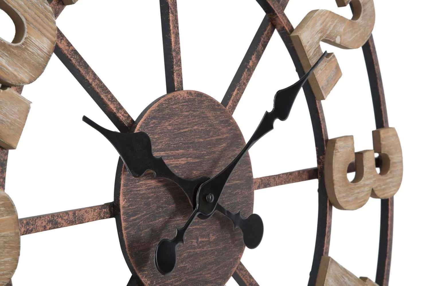 Horloge Murale Ronde Design Moderne En Fer Et MDF - Taichi 6 Horloge Murale Ronde Design Moderne En Fer Et MDF - Taichi – Image 4