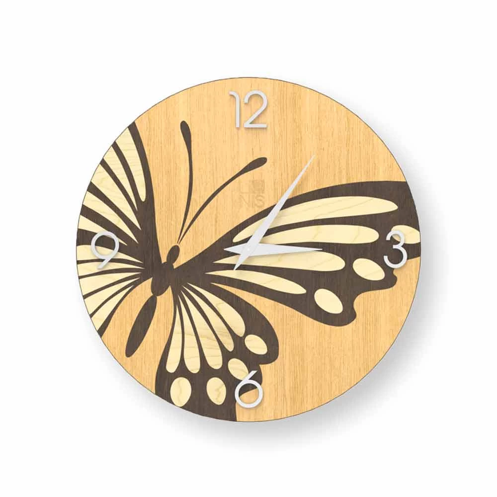 Horloge Murale Ronde En Bois Zelbio Fabriquée En Italie 7 Horloge Murale Ronde En Bois Zelbio Fabriquée En Italie – Image 5