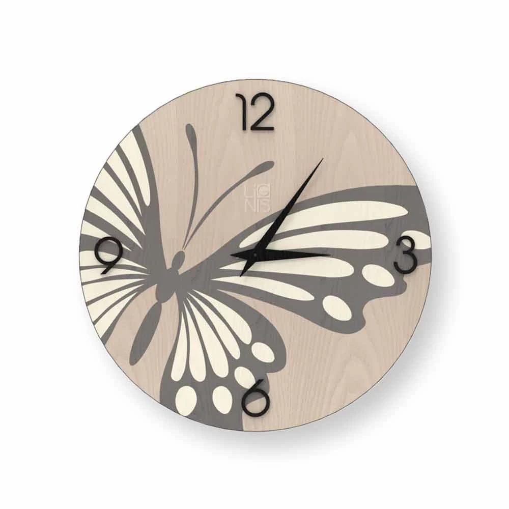 Horloge Murale Ronde En Bois Zelbio Fabriquée En Italie 5 Horloge Murale Ronde En Bois Zelbio Fabriquée En Italie – Image 3