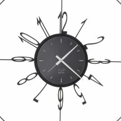 Horloge Murale Ronde En Fer Blanc, Noir Ou Bronze Fabriquée En Italie - Boussole -Décoration D'intérieur orologio tondo da parete in ferro bianco nero o bronzo made in italy bussola 5