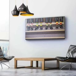 Panneau Décoratif 120x60 Cm En Bois Avec Incrustations Et Bas-relief - Tucatuca -Décoration D'intérieur pannello decorativo 120x60 cm in legno con intarsi e bassorilievo tucatuca 3