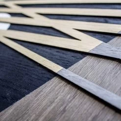 Panneau Décoratif 120x60 Avec Incrustations En Bois Naturel Et Bas-relief - Fuca -Décoration D'intérieur pannello decorativo 120x60 con intarsi in legno naturale e bassorilievo fuca 3