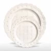 Assiette Faveur 12 Pièces En Porcelaine Blanche Décoré à La Main - Rafiki
