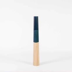 Bougeoir Moderne En Bois De Pin Massif Avec Détails Colorés - Candor -Décoration D'intérieur portacandela moderno in legno di pino massello con dettagli colorati candore 17