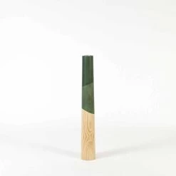 Bougeoir Moderne En Bois De Pin Massif Avec Détails Colorés - Candor -Décoration D'intérieur portacandela moderno in legno di pino massello con dettagli colorati candore 9